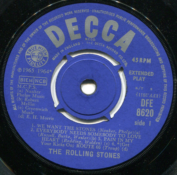 Image of Label Cover of 0455160S: 7" EP - THE ROLLING STONES, Got Live if You Want It (Decca Unboxed; DFE8620, UK 1965, Laminated Flipback Sleeve)   VG/VG