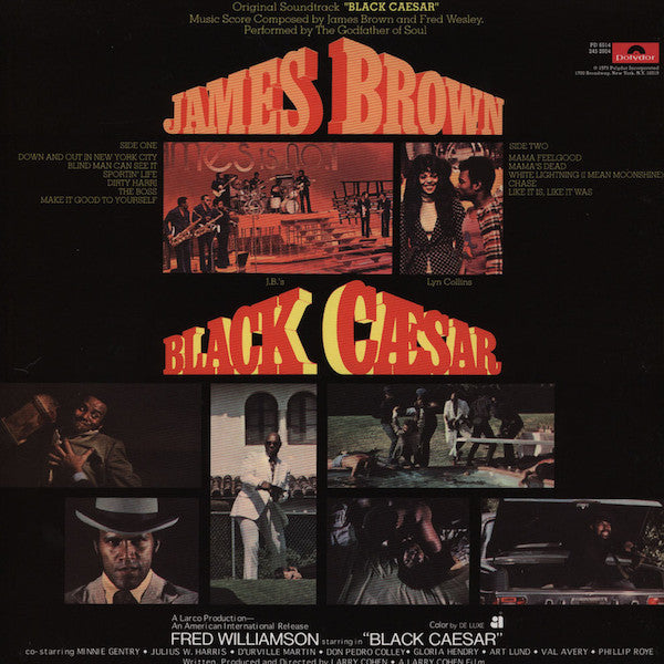 Image of Back Cover of LP - VG+/VG+ - JAMES BROWN, Black Caesar (Polydor Red Label; PD 6014 / 245 2004, US 1998 Reissue, Picture Sleeve), ,  - 1826010E