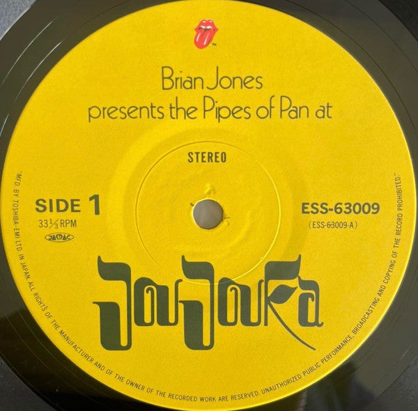 Image of Label Cover of LP - VG/EX - THE MASTER MUSICIANS OF JAJOUKA, Brian Jones Presents the Pipes of Pan at Joujouka (Rolling Stones; ESS-63009 , Japan 1979 Reissue, Gatefold, Insert, No Obi), Strong VG sleeve with minor discoloration. Disc looks impeccable and shiny. ,  - 3546159S