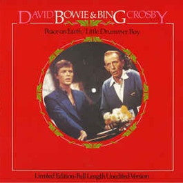 Image of Front Cover of 12" EP - VG/VG+ - DAVID BOWIE & BING CROSBY , Peace On Earth / Little Drummer Boy  (RCA; BOWT 12, UK 1982 Reissue, Die Cut Sleeve, oversize/large labels), tear on back flap, ring wear,  - 2146090S