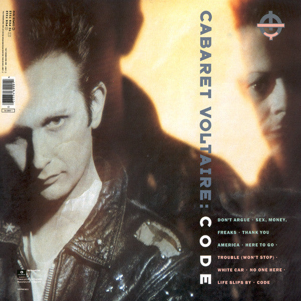 Image of Back Cover of LP - VG/VG - CABARET VOLTAIRE, Code (Parlophone; PCS 7312, UK 1987, Inner), Edge wear. Some light marks but plays like a VG+.,  - 3946317S