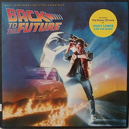 Image of Front Cover of LP - VG+/VG+ - VARIOUS, Back To The Future - Music From The Motion Picture Soundtrack (MCA Blue Rainbow; MCF 3285, UK 1985), ,  - 3926114E