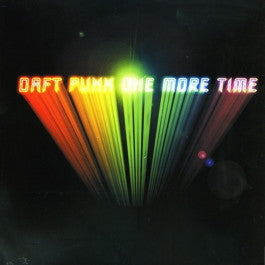 Image of Front Cover of 12" - VG/G - DAFT PUNK, One More Time (Virgin; VST1791, UK & Europe 2000, Glossy Sleeve, Black Glossy Inner, Single Sided ), Plays with clicks throughout. Sleeve has some shelf wear.,  - 2226017E