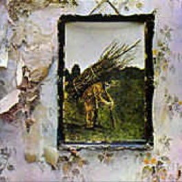 Image of Front Cover of LP - VG/VG - LED ZEPPELIN, Led Zeppelin IV - Untitled (Atlantic Plum & Orange; 2401012, UK 1971, Gatefold, Inner, Version 5, No Peter Grant on Label, Led Zeppelin Above Spindle Hole, 'Misty Mountain Top' Misspelling), Hairlines, edge wear, tears on Inner, 'Plum' Atlantic pressing on red/white/plum label.This is the 5th (of 8) known 'plum' label variants. Specific to this label are:'Marketed by Polydor Records Limited' at 6 o'clock on labels.'Under license from Atlantic Recordin