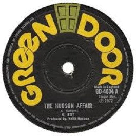 Image of Front Cover of 0116364C: 7" - U-ROY / KEITH HUDSON, The Hudson Affair / Hot Stick (Version) (Green Door; GD-4034, UK 1972, Solid Centre)   /G