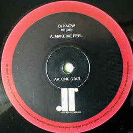 Image of Front Cover of 12" - VG/VG - DR KNOW, Make Me Feel / One Star (Deep Red Recordings; DR003, UK 1995), ,  - 3326032E