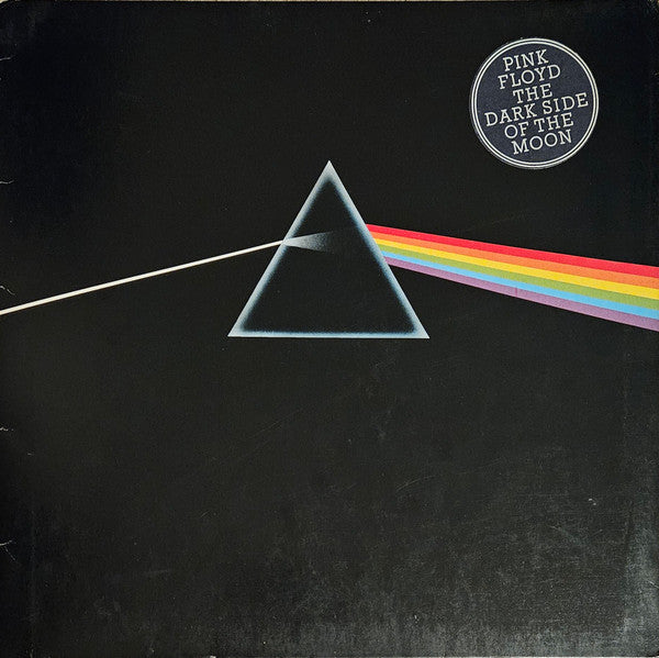 Image of Front Cover of 2825057E: LP - PINK FLOYD, The Dark Side Of The Moon (Harvest Black/Blue; SHVL804, France 1973, Stickered Gatefold, 2 Posters, 2 Stickers, UK Sleeve) Immaculate Copy. Minor Top Seam Split  VG+/VG+