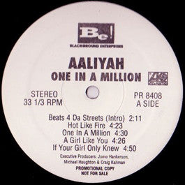 Image of Front Cover of 4644237S: 2xLP - AALIYAH, One In A Million (Blackground Entertainment; PR 8408, US 1996, Promo, Generic) Strong G+  /G+