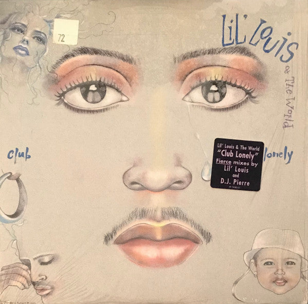 Image of Front Cover of 12" - VG+/VG - LIL LOUIS AND THE WORLD, Club Lonely (Epic; 49 74282, US 1992, Picture Sleeve), ,  - 2546200S