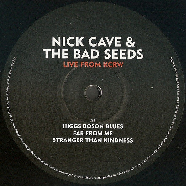 Image of Label Cover of 2xLP - VG+/VG+ - NICK CAVE AND THE BAD SEEDS, Live From KCRW (Bad Seed Ltd; BS0006V, UK 2013, Gatefold), ,  - 3646286S