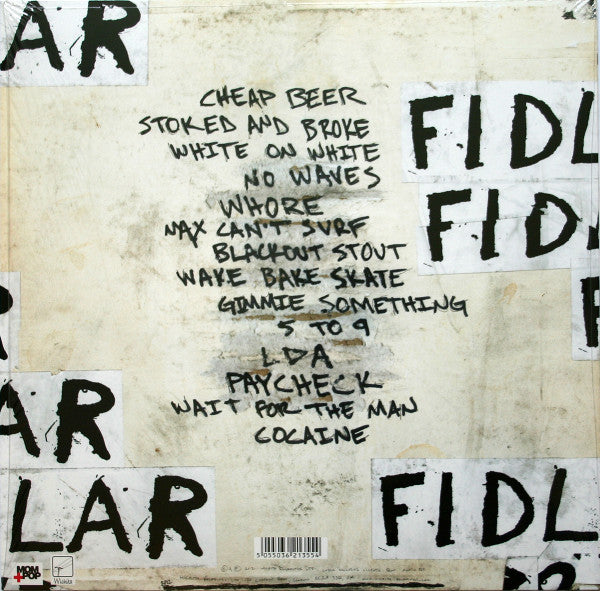 Image of Back Cover of LP - VG+/VG - FIDLAR, Fidlar (Wichita; WEBB3555LP, UK 2012, Inner), Hairlines. Creasing.,  - 1726438E