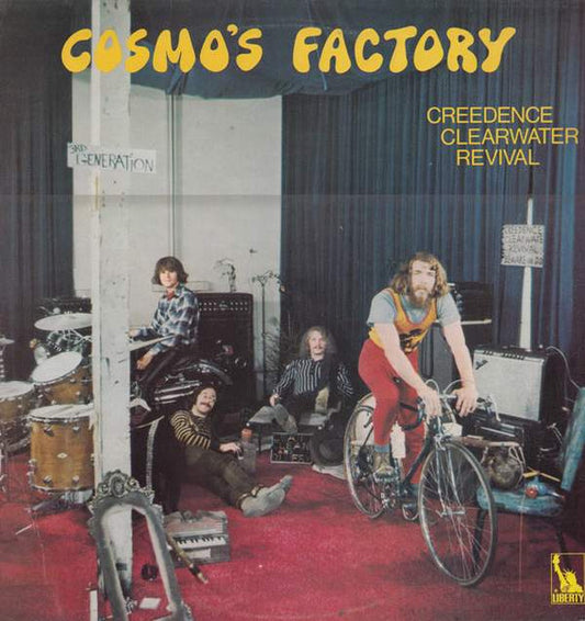 Image of Front Cover of LP - VG+/VG+ - CREEDENCE CLEARWATER REVIVAL, Cosmo's Factory (Liberty Black; LBS 83388, UK 1970, Textured Sleeve), Very light wear to sleeve.,  - 2346221S