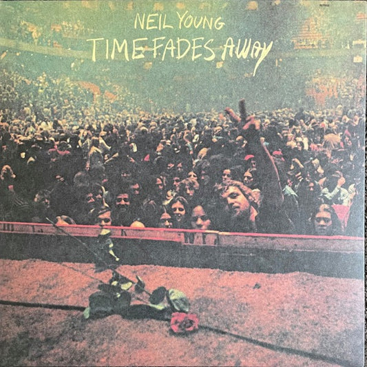Image of Front Cover of LP - VG+/VG+ - NEIL YOUNG, Time Fades Away (Reprise Records; 093624938507, Europe 2000s Reissue, Poster), ,  - 0716554C