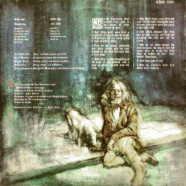 Image of Back Cover of LP - VG+/VG+ - JETHRO TULL, Aqualung (Chrysalis Blue/White; CHR 1044, UK 1980 Reissue, Gatefold), ,  - 4346004S