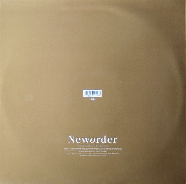 Image of Back Cover of 12" - VG+/VG - NEW ORDER, Fine Time (Silk Mix / Messed Around Mix) (Factory; Fac223R, UK 1988, Picture Sleeve, Inner), ,  - 2726355E