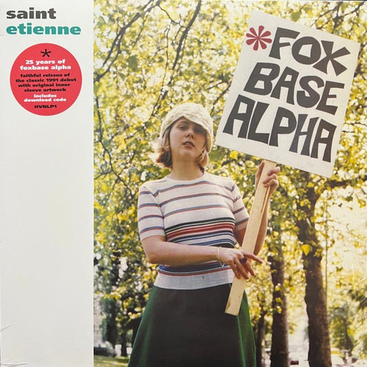 Image of Front Cover of 5114206C: LP - SAINT ETIENNE, Foxbase Alpha (Heavenly; HVNLP 1, UK 2016 Reissue, Inner, Download Code)   NEW/NEW