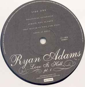 Image of Label Cover of 2x10" LP - VG/VG - RYAN ADAMS, Love Is Hell Pts 1 & 2 (Lost Highway; 986 136-1, UK 2003, Gatefold, 2 Inserts), Strong VG. Ring and edge wear.  ,  - 3926351E