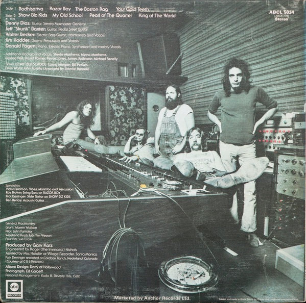 Image of Back Cover of LP - VG/VG - STEELY DAN, Countdown To Ecstasy (ABC Box Rainbow; ABCL 5034, UK 1974 Reissue, Textured Sleeve), Edge and Ring Wear,  - 2846122S