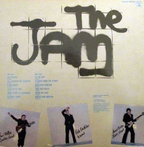Image of Back Cover of LP - VG+/VG+ - THE JAM, In the City (Polydor; SPELP 27, UK 1983 Reissue), ,  - 2616123C