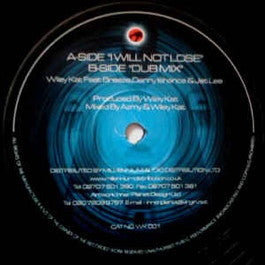 Image of Front Cover of 12" - /G+ - WILEY KAT, I Will Not Lose (Wiley Kat Records; WK001, UK 2001), ,  - 3726106E