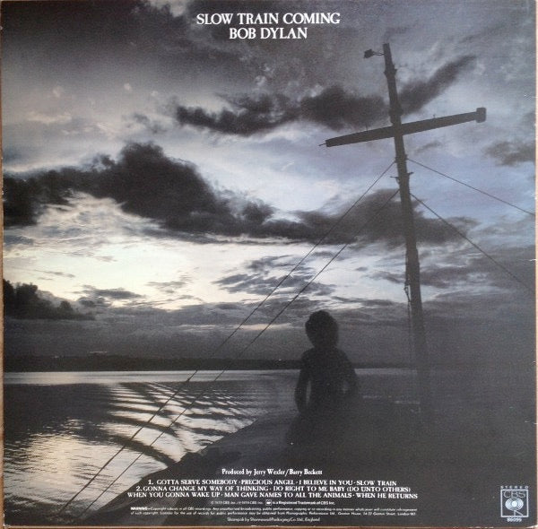 Image of Back Cover of LP - VG+/VG - BOB DYLAN, Slow Train Coming (CBS; S CBS 86095, UK 1979, Inner), Strong VG,  - 1816104C