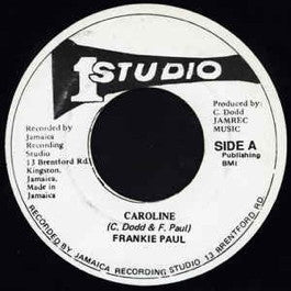 Image of Front Cover of 7" - /VG - FRANKIE PAUL, Caroline (Studio One; , US 1980s), Strong VG. WOL.,  - 3826320E