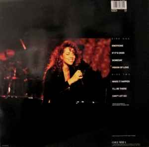 Image of Back Cover of 12" - VG/VG - MARIAH CAREY, MTV Unplugged (Columbia; 4718691, Europe 1992, Picture Sleeve, Inner), Strong VG - light marks only. Edge and corner wear.  ,  - 2726287E