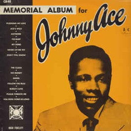 Image of Front Cover of LP - VG/VG - JOHNNY ACE, Memorial Album For Johnny Ace (Ace; CH 40, UK 1980s Reissue, Mono), Sleeve has wear and creasing at opening and along edges / spine,  - 3916262C