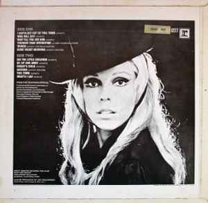 Image of Back Cover of LP - VG/VG+ - NANCY SINATRA, Movin' with Nancy (Reprise Blue & Yellow Riverboat; RSLP6277, UK 1967, Laminated Flipback Sleeve, Stereo), Sleeve has light creasing and small pen on back cover, as well as small WOL,  - 2926312E