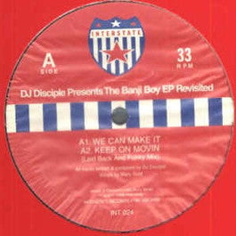 Image of Front Cover of 12" - G+/G+ - DJ DISCIPLE, The Banji Boy EP Revisited (Interstate Records; INT 024, UK 1996, Company Sleeve), Strong G+, Light msrks only. Edgewear to sleeve.,  - 3626449E