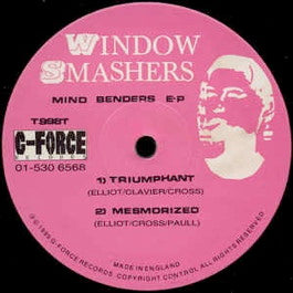 Image of Front Cover of 12" - /VG - WINDOW SMASHERS, Mind Benders EP (G-Force Records UK; T 998 T, UK 1990, Company Sleeve), light marks only,  - 2246127S