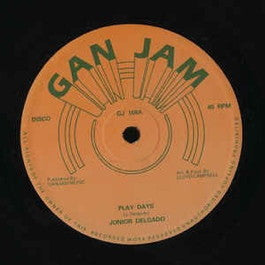 Image of Front Cover of 12" - /G+ - JUNIOR DELGADO, Play Days (Gan-Jam; GJ108, UK 1980s), Light Marks only, plays well with some occasional surface noise.,  - 2116261C