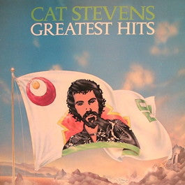 Image of Front Cover of 2144409S: LP - CAT STEVENS, Greatest Hits (Island; ILPS 9310, UK 1975, Orange Text on Reverse, Company Inner, Poster)   VG+/VG+