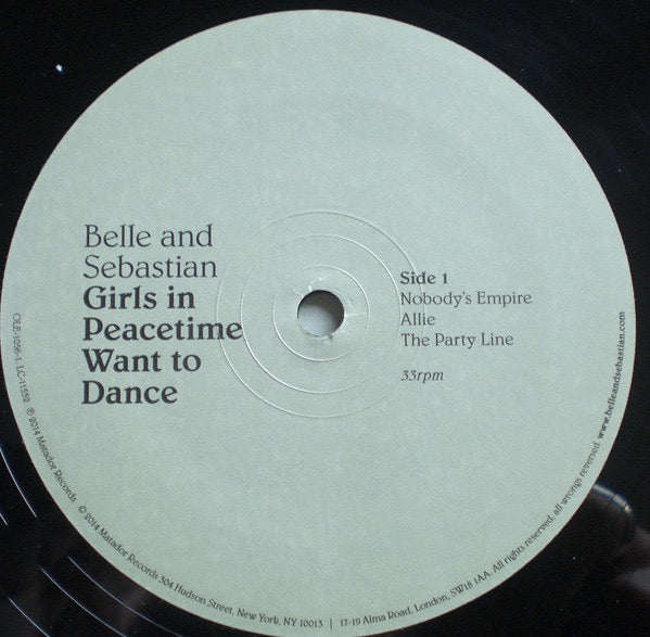 Image of Label Cover of 2xLP - VG+/VG+ - BELLE AND SEBASTIAN, Girls In Peacetime Want To Dance (Matador; OLE-1056-1, Worldwide 2015, Gatefold, 2 Inners, MPO Pressing), ,  - 4016352C