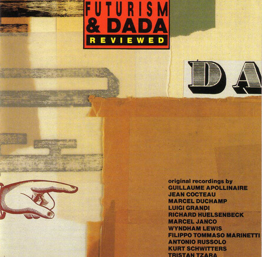 Image of Front Cover of 4844452S: LP - VARIOUS, Futurism & Dada Reviewed (Sub Rosa; SUB 33014-19, Belgium 1988, Glossy Sleeve, Insert) Light edge wear. Clean insert with no wear.   VG/VG+