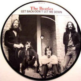 Image of Front Cover of 4953078S: 7" - THE BEATLES, Get Back/ Don't Let me Down (Parlophone; RP5777, UK 1989 Reissue, PVC Sleeve, Insert, Picture Disc)   VG+/VG+