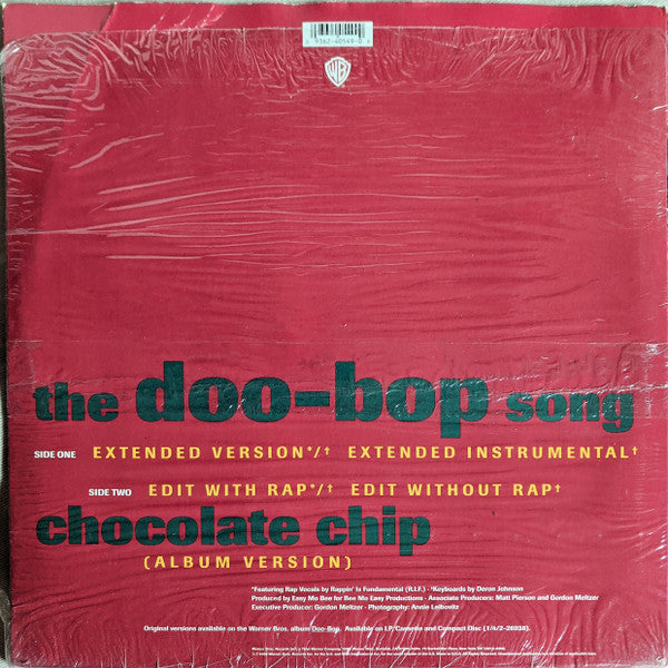 Image of Back Cover of 12" - VG+/VG+ - MILES DAVIS, The Doo-Bop Song  (Warner Bros; 0-40549, US 1992, Picture Sleeve), ,  - 3026166E