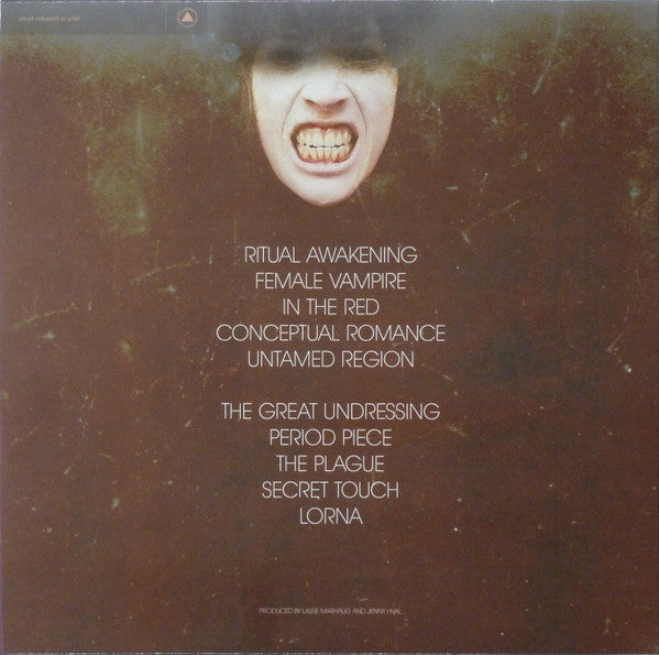Image of Back Cover of LP - VG+/VG+ - JENNY HVAL, Blood Bitch (Sacred Bones Records; SBR-161, US 2016, Inner), Still in hype stickered shrinkwrap. Paper scuffs from storage and a couple light hairlines.,  - 0926350E
