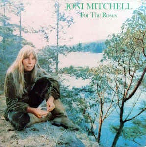 Image of Front Cover of LP - VG/G - JONI MITCHELL, For The Roses (Asylum Records Blue Door Label; K 53007, UK 1976 Reissue, Gatefold With Extra Page), ,  - 2616329C