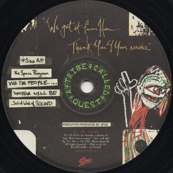 Image of Label Cover of 2xLP - NEW/NEW - A TRIBE CALLED QUEST, We Got It From Here (Epic; 88985377871, UK 2018 Reissue, 2 Inners), ,  - 2916379C