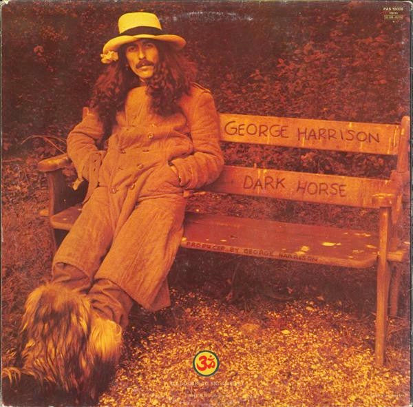 Image of Back Cover of LP - VG+/VG - GEORGE HARRISON, Dark Horse (Apple Blue/Grey Labels; PAS10008, UK 1974, Gatefold, Inner & Insert, First Pressing), ,  - 3126239E