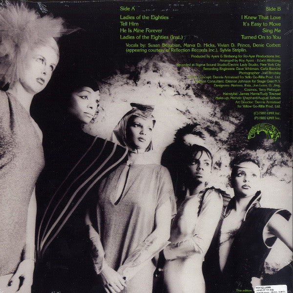 Image of Back Cover of 4844112S: LP - EIGHTIES LADIES, Ladies Of The '80s (Universal Sound; US LP33, UK 2010 Reissue, Gatefold, Produced by Roy Ayers)   VG+/VG+