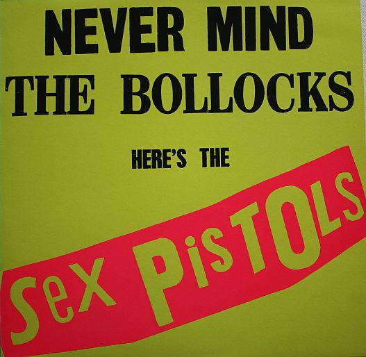 Image of Front Cover of LP - VG+/VG+ - SEX PISTOLS, Never Mind The Bollocks Here's The Sex Pistols (Virgin; VP2086, UK 1998 Reissue, Limited, Numbered, 21st Anniversary Edition. Pink Vinyl), No. 1820. Small promo sticker on rear.,  - 2516143C