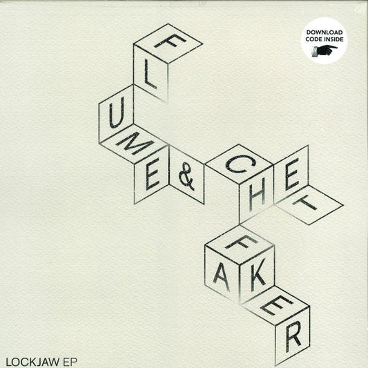 Image of Front Cover of 4244268S: 12" - FLUME & CHET FAKER, Lockjaw EP (Future Classic; FCL97, UK 2014) Tiny tear on the top seam of the sleeve.  G+/VG+