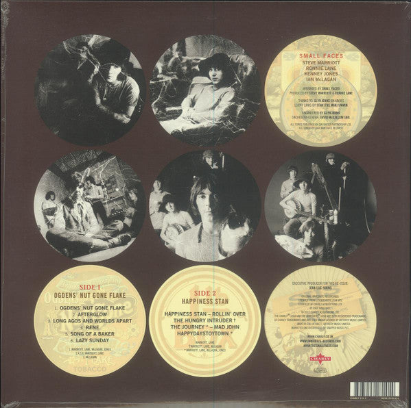Image of Back Cover of LP - EX/VG+ - THE SMALL FACES, Ogdens Nut Gone Flake (Charly; CHARLY 114 L, UK 2013 Reissue, Die Cut Sleeve, Mono, Picture Disc), Still In Stickered Shrinkwrap,  - 2726060E