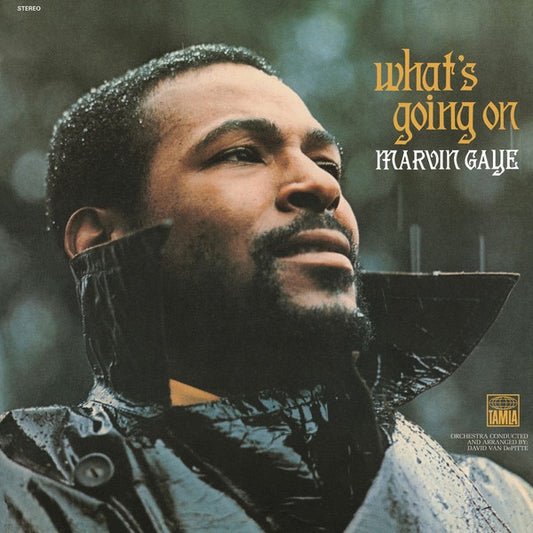 Image of Front Cover of LP - NEW/NEW - MARVIN GAYE, What's Going On (Tamla Motown; 5353423, Europe 2016 Reissue, Gatefold), , Sly and the Family Stone might have psychedelicized soul music, but Marvin Gaye personalized it. Although the powers-that-were Motown didn't even want to release the record, the unexpected success of What's Going On, issued in 1971, inspired Stevie Wonder, Curtis Mayfield, and just about every other black artist on the planet to take greater responsibility for their music and its mea