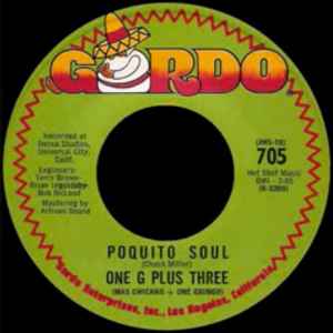 Image of Back Cover of 7" - /EX - ONE G PLUS THREE, Summertime / Poquito Soul (Gordo; 705, US 1970, Plain Sleeve), ,  - 2956055S