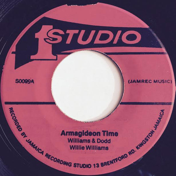 Image of Front Cover of 7" - /VG - WILLIE WILLIAMS / BRENTFORD ROCKERS, Armagideon Time / Armagideon Version (Studio One; SO099 , Jamaica 1980s Reissue), Strong VG.,  - 2556095S