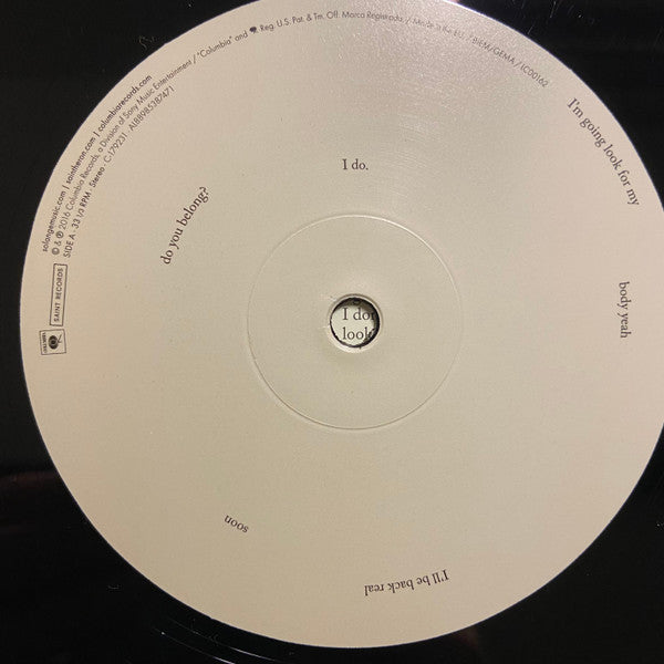 Image of Label Cover of 2xLP - NEW/NEW - SOLANGE, A Seat At The Table (Columbia ; 88985387471, Europe 2016, 2 Inners), ,  - 2516295C