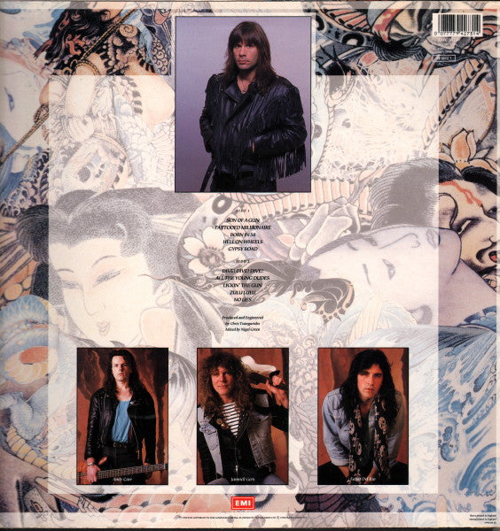 Image of Back Cover of LP - VG/G+ - BRUCE  DICKINSON , Tattooed Millionaire  (EMI; EMC 3574, UK 1990, Inner), ,  - 2326290E